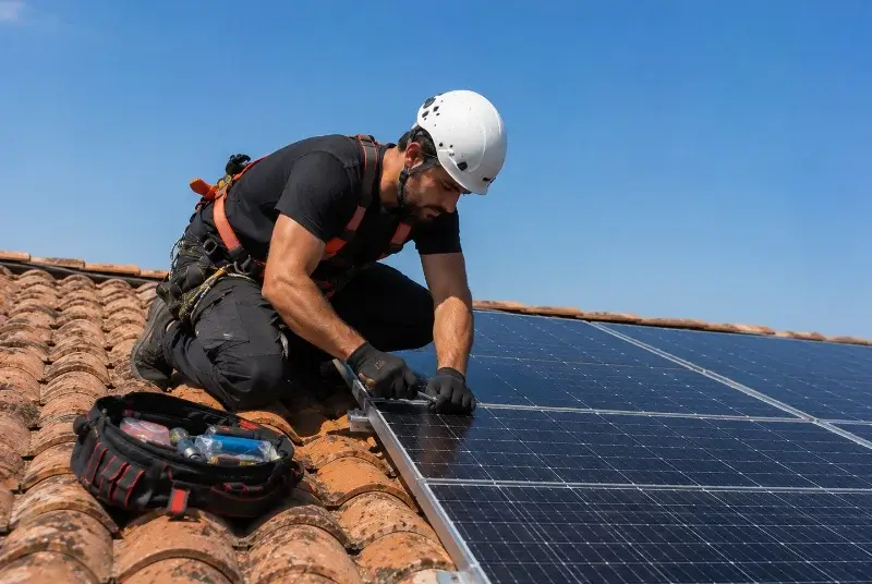 Maintenance et monitoring de panneaux solaires à Argelliers