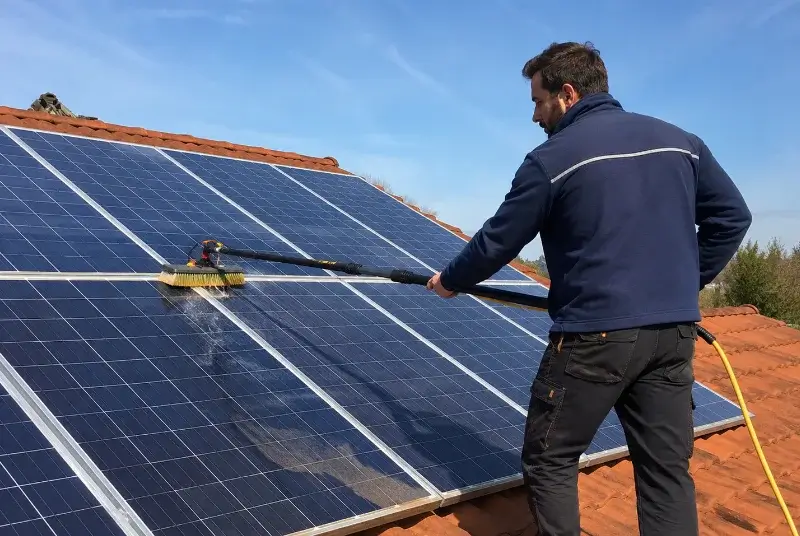 Nettoyage et entretien de panneaux solaires à Argelliers